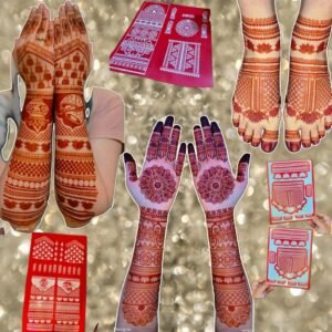 Bridal Henna Stencil Full Set
